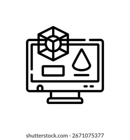 Modern vector illustration of a 3D design element with dynamic shapes and depth, ideal for technology, innovation, and futuristic graphics
