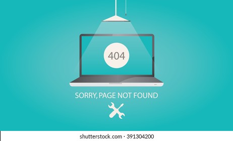 modern vector illustration of 404 error page vector template for website, page not found Error 404