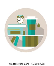 Modern vector illustration about education. Vector concept for poster, magazine illustration .