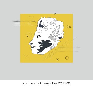 modern vector Illustration Alexander Sergeyevich Pushkin
