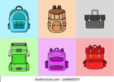 Modern Vector Illustration Backpack design