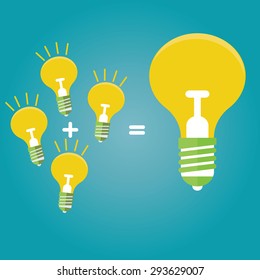 modern vector illustration of brainstorm idea profit 