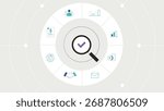 Modern vector illustration of business analytics
and financial data visualization concept.