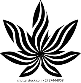 Ilustración vectorial moderna de una hoja de cannabis con una sofisticada ilusión óptica a través de Formas audaces y espacio negativo. Este emblema minimalista utiliza una percepción visual inteligente para crear un ícono de marihuana de alto impacto, ideal para la marca de dispensarios premium, el empaque de bienestar boutique de CBD y las identidades de estilo de vida de lujo. El diseño sólido y limpio ofrece una estética visionaria y surrealista, perfecta para impresiones creativas de prendas de vestir, pegatinas de festivales y arte digital contemporáneo.Representando una conciencia expandida y medicina alternativa, este gráfico aislado está optimizado para su uso profesional en etiquetas de productos de alta gama y marca de redes sociales.