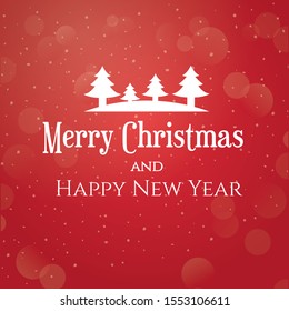 Modern vector illustration of Christmas banner. Happy New Year poster.