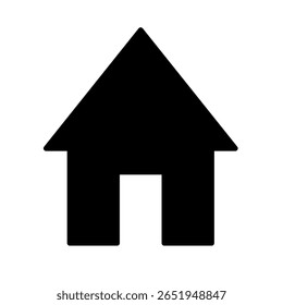 Modern vector illustration of a cozy house with trees, clean lines, and minimalist style, perfect for real estate, architecture, or eco-living design themes.