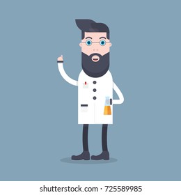 Modern vector illustration of doctor and nurses and medical staff. Medical team concept in flat style.