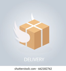 Modern vector illustration of express delivery service 