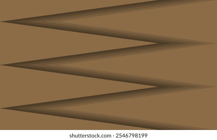 Ilustración vectorial moderna, con triángulos marrones con colores degradados que agregan profundidad dinámica. Diseño elegante y minimalista