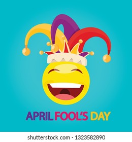 Modern vector illustration of Fool's Day. 1 april Day illustration.