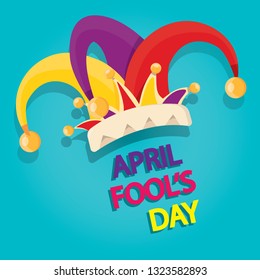 Modern vector illustration of Fool's Day. 1 april Day illustration.