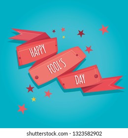 Modern vector illustration of Fool's Day. 1 april Day illustration.