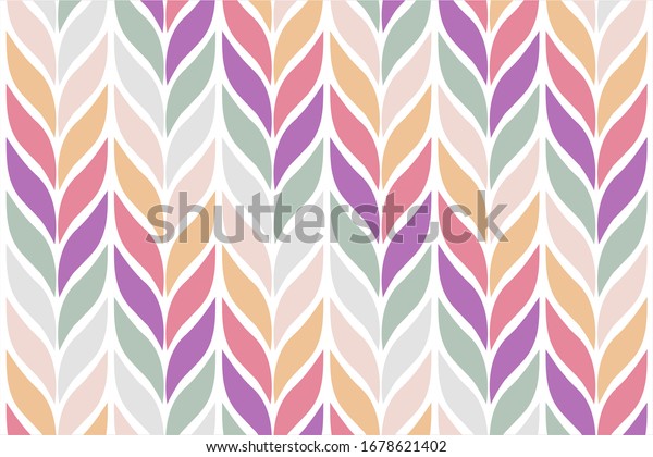 Modern Vector Illustration Forms Colorful Leaf Stock Vector Royalty Free