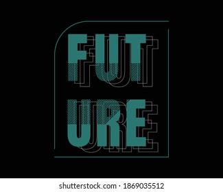 Modern vector illustration, future fashion style, perfect for T-shirts, clothes, hoodies and other clothing designs