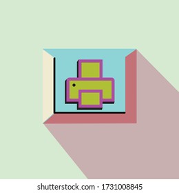 Modern vector illustration icons, modern design, SEO website search optimization set and object development tools. with a mail machine symbol.