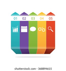 Modern vector illustration of Info graphic Templates for Business Vector Illustration in flat design style for presentation, booklet, website