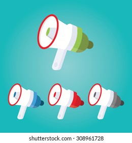 Modern vector illustration of megaphone