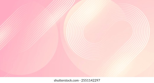 Ilustração vetorial moderna com fundo abstrato rosa.