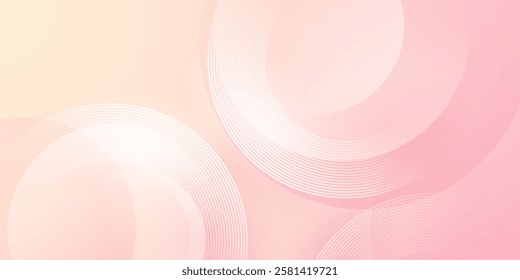 Modern vector illustration with pink abstract background.