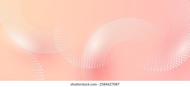 Modern vector illustration with pink abstract background.