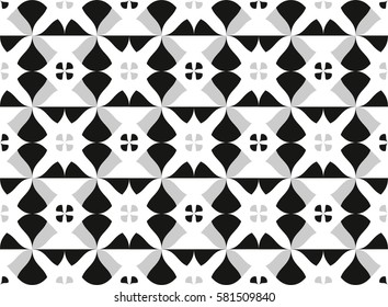 Modern vector illustration of repeating geometric ornament.