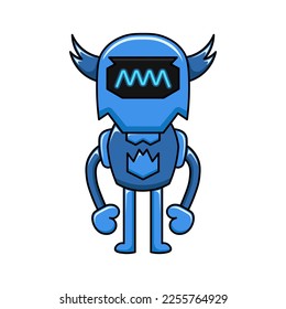 diseño de robot de ilustración vectorial moderno