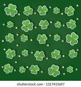 Modern vector illustration of Saint Patrick's Day. St. Patrick's Day symbols