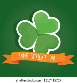 Modern vector illustration of Saint Patrick's Day. St. Patrick's Day symbols