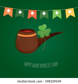 Modern vector illustration of Saint Patrick's Day. Saint Patrick's Day invitation.