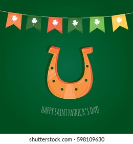 Modern vector illustration of Saint Patrick's Day. Saint Patrick's Day invitation.
