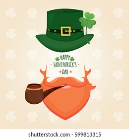 Moderna ilustración vectorial del Día de San Patricio. Invitación al Día de San Patricio.