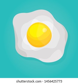 Modern vector illustration of scrambled egg 