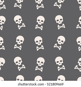 Modern vector illustration of skull pattern