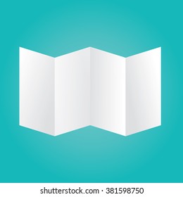 Modern vector illustration of white paper.