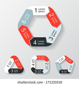 Modern vector info graphic for business project