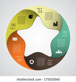 Modern vector info graphic for business project