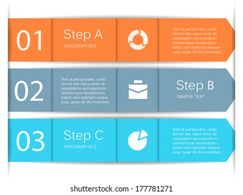 Modern vector info graphic for business project