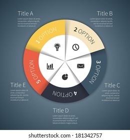 Modern Vector Info Graphic For Business Project