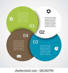 Modern Vector Info Graphic For Business Project