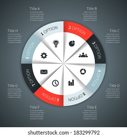 Modern Vector Info Graphic For Business Project