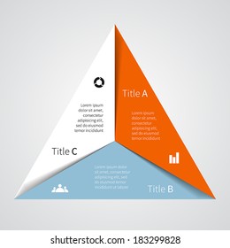 Modern vector info graphic for business project