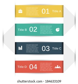 Modern vector info graphic for business project