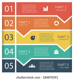 Modern Vector Info Graphic For Business Project 