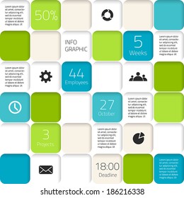Modern vector info graphic for business project