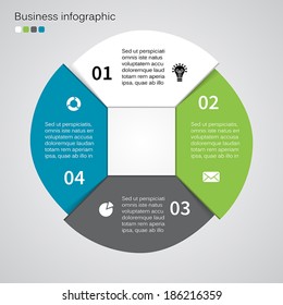 Modern vector info graphic for business project