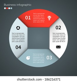 Modern vector info graphic for business project