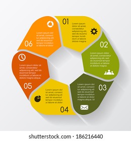Modern vector info graphic for business project