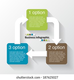 Modern vector info graphic for business project