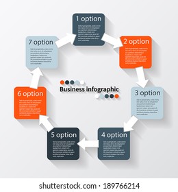 Modern Vector Info Graphic For Business Project