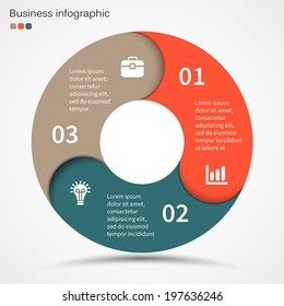 Modern vector info graphic for business project